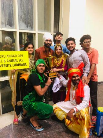 Guru Angad Dev Veterinary and Animal Sciences University (GADVASU) grabbed first position in Punjab State Inter College Cultural Procession Competition organized by Punjab Art Council, Chandigarh